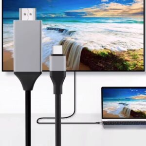 Cabo Adaptador USB-C para HDMI - Conecte seu PC, celular com MHL à TV